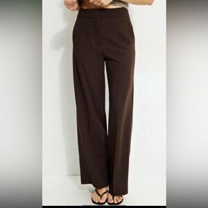 Dynamite Dark Brown Wide Leg Pants